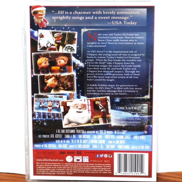 Elf on The Shelf a Christmas Tradition Toy Figure  IN THE BOX + BOOK + DVD - Picture 13 of 16